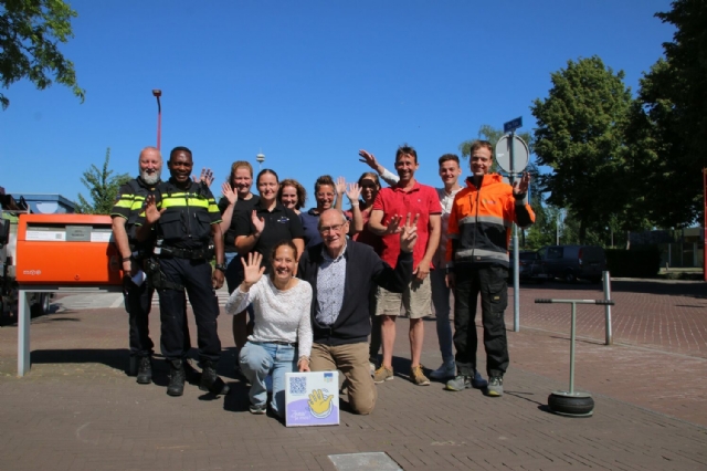 Eerste Zwaaisteen in Biddinghuizen